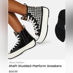 Steve Madden Studded Platform Sneakers